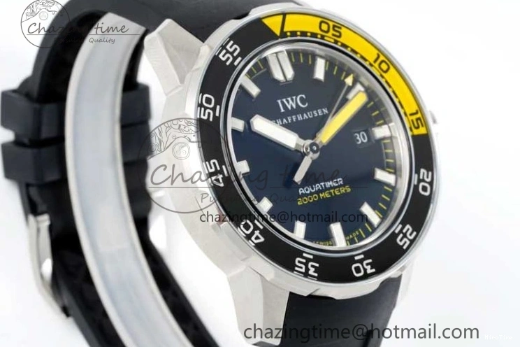 MIROTIME 0429 Bright Aquatimer Automatic SS RSF 1:1 Best Edition Black Yellow Dial on Black Rubber Strap A 7068